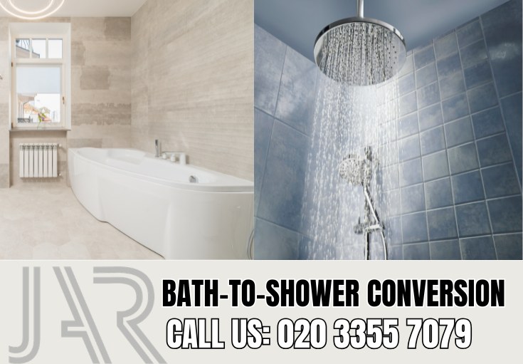 Bath to Shower Conversion by Hollandpark Bathroom Fitters