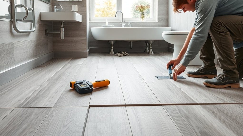 Bathroom Flooring Installation in Holland Park