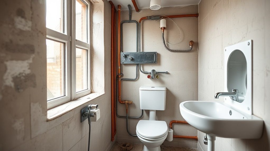 Bathroom Plumbing and Electrics in Holland Park